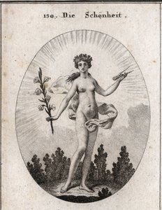 Allégorie de la beauté. Le compas est l