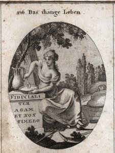 Allégorie de la vie active assise à l