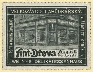 Anton Dreva magasin de vins et épicerie fine, Prague - Austrian School