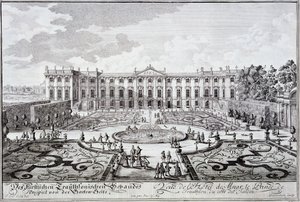 Façade du jardin du palais du prince de Trauthson, Vienne vers 1719