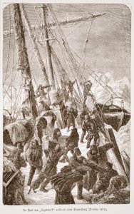 À bord du Tegetthoff pendant une tempête de glace, octobre 1872, 1876 - Austrian School