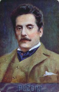 Portrait en carte postale de Giacomo Puccini, vers 1910-15 - Austrian School