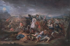 Le prince Eugène de Savoie (1663-1736) au siège de Belgrade, 16 août 1717