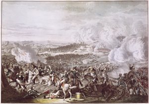 La fuite de Napoléon (1769-1821) après la bataille de Waterloo, 18 juin 1815, vers 1815-30