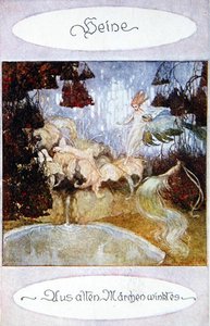 La sagesse des vieux contes de fées, illustration pour un poème de Heinrich Heine