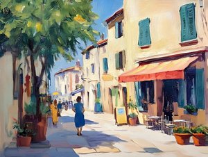 Une rue européenne pleine de charme