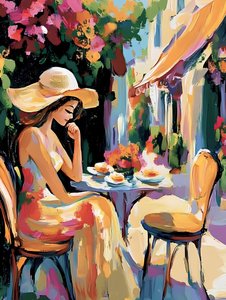 Un après-midi coloré au café