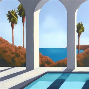 Paysage de palmiers