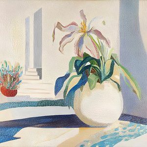Lys en pot et marches - Avanesova Elena