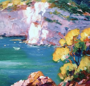Des falaises côtières aux couleurs éclatantes
