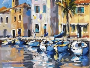 Un port côtier animé