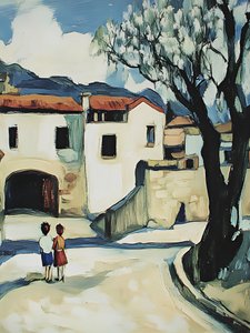 Promenade des enfants du village - Avanesova Elena
