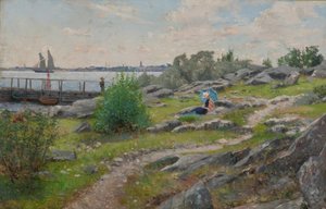 A.Lindman, Sur la côte