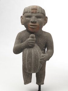 Homme portant une cabosse de cacao, 1440-1521