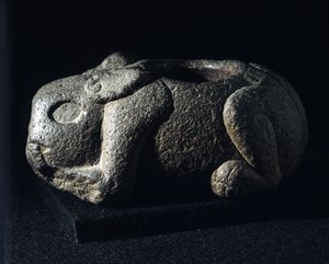 Art aztèque : Ometochtli, dieu lapin patron de l