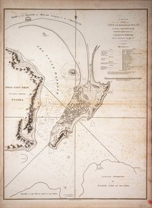 Macao. Clé du plan de la ville. De l