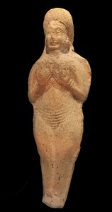 Figurine de femme nue. Terre cuite, Babylone, IIe millénaire av. J.-C. Musée de la Castre, Cannes - Babylonian
