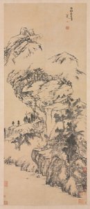 Paysage après Guo Zhongshu, milieu des années 1600-1705 - Bada Shanren