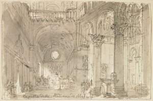 Vue de la chapelle de la Madonna de