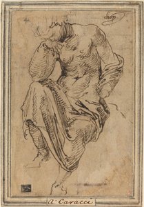 Figure féminine assise d