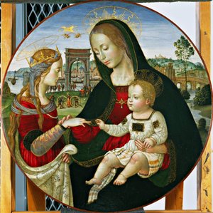 Le mariage mystique de Sainte Catherine, 1502-03 - Baldassarre Peruzzi