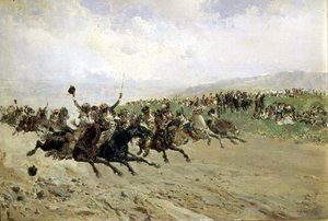 Andalousie : Course de chevaux à une foire, fin du XIXe siècle