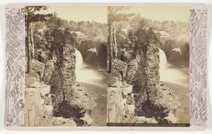 Ausable Chasm - Birmingham Falls, de Block Point - Baldwin Photo