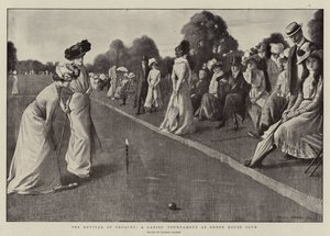 Le renouveau du croquet, un tournoi de dames au Sheen House Club - Balliol (after) Salmon