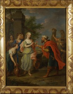 Éliézer et Rebecca au puits - Balthasar Beschey