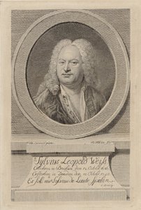 Portrait de Sylvius Leopold Weiss 1686-1750, 1750 - Balthasar Denner