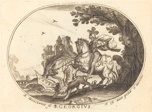 Saint Georges et le Dragon - Balthasar Moncornet