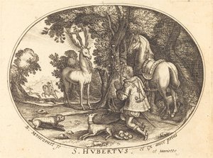 La Vision de Saint Hubert - Balthasar Moncornet