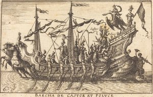 Barcha de Castor et Pollux - Balthasar Moncornet after Remigio Cantagallina