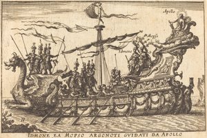 Idinone ea Mopso Argonoti guidati da Apollo - Balthasar Moncornet after Remigio Cantagallina
