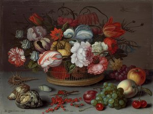 Panier de fleurs - Balthasar van der Ast