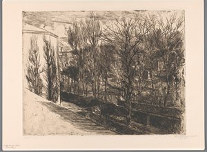 Vue de mon atelier - Barbara Elisabeth van Houten (signed by artist)