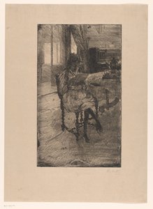 Jeune femme lisant - Barbara Elisabeth van Houten (signed by artist)
