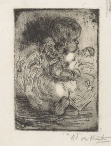 Portrait de H.W. Mouton bébé - Barbara Elisabeth van Houten (signed by artist)