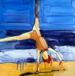 sans titre, 06/03/2024 ( huile sur carton gesso apprêté)