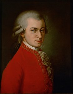 Wolfgang Amadeus Mozart ... (huile sur toile)