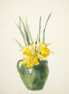 Bouquets de fleurs jaunes - Barbara Leigh Smith Bodichon