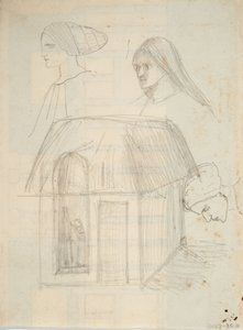 Croquis architectural non identifié - Barbara Leigh Smith Bodichon