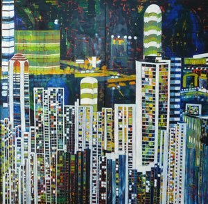 Une nuit animée en ville
