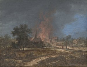 Incendie dans un village - Barbara Regina Dietzsch