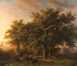 Scène forestière - Barend Cornelis Koekkoek