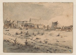 Vue sur une base militaire - Barend Klotz (attributed to)