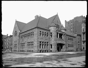 Société historique de Chicago, Chicago, Illinois, USA, vers 1900 (photo n/b) - Barnes and Crosby