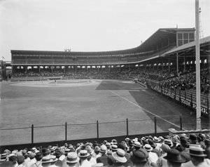 Comiskey Park, Chicago, Illinois, USA, vers 1910 (photo n/b) - Barnes and Crosby