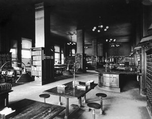 Bibliothèque John Crerar, Chicago, Illinois, États-Unis, c.1900