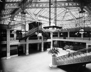 Hall du bâtiment Rookery, Chicago, Illinois, USA - Barnes and Crosby